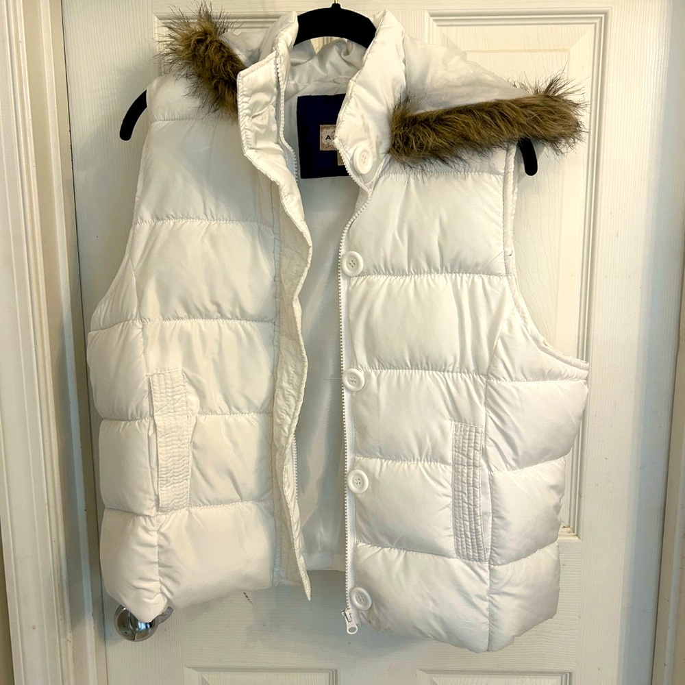 Arizona White Womens Vest XL w Detachable Hood